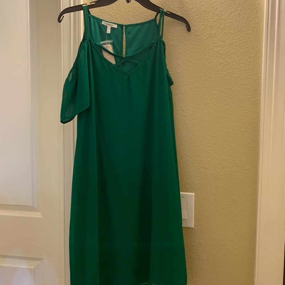 NWT. Maurice’s, size small. Green dress.